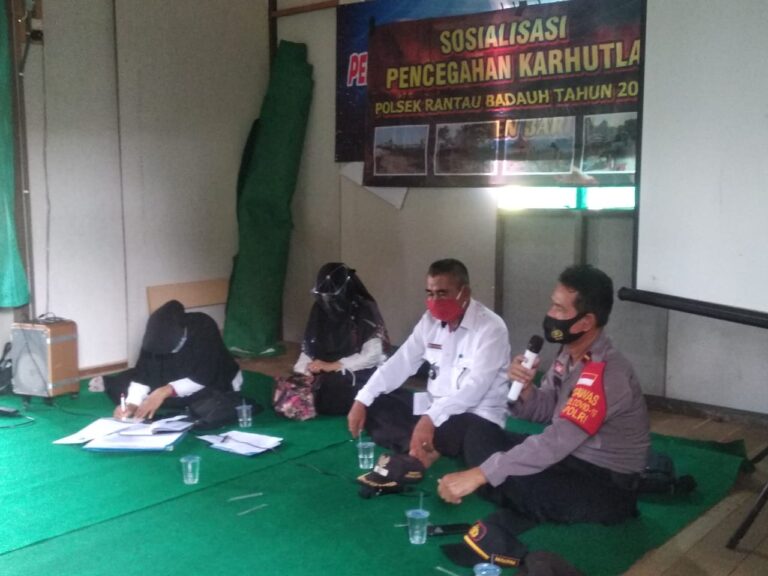 DI RANTAU BADAUH, KAPOLSEK JADI NARASUMBER KARHUTLA