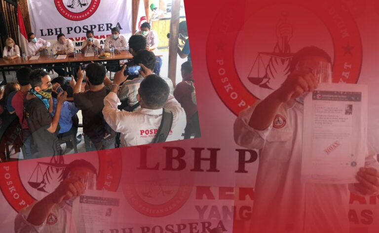 LBH POSPERA BERI WAKTU PERMOHONAN MAAF SECARA TERBUKA