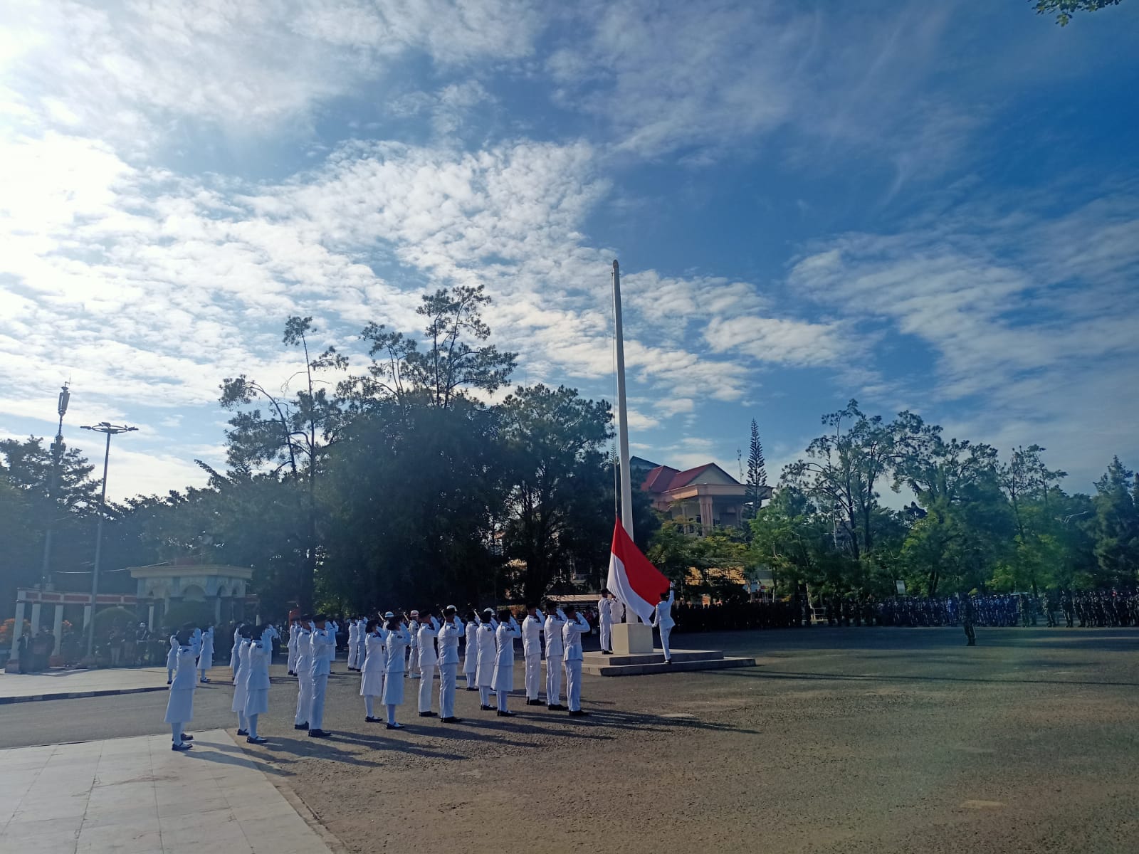 UPACARA PERINGATAN HUT RI KE 77 DI PEMKO BANJARBARU