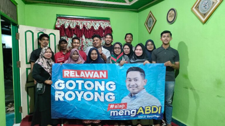 WARGA DARI EMPAT KELURAHAN DI BANJARBARU, BENTUK TIM RELAWAN GOTONG ROYONG MENGABDI