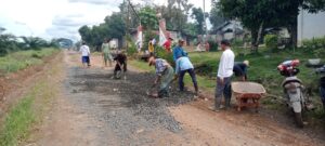 Desa Gunung Ulin Mataraman Kabupaten Banjar gotong Royong Jumat Bersih
