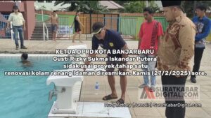 VIDEO SIDAK KETUA DPRD KOTA BANJARBARU DI KOLAM RENANG IDAMAN