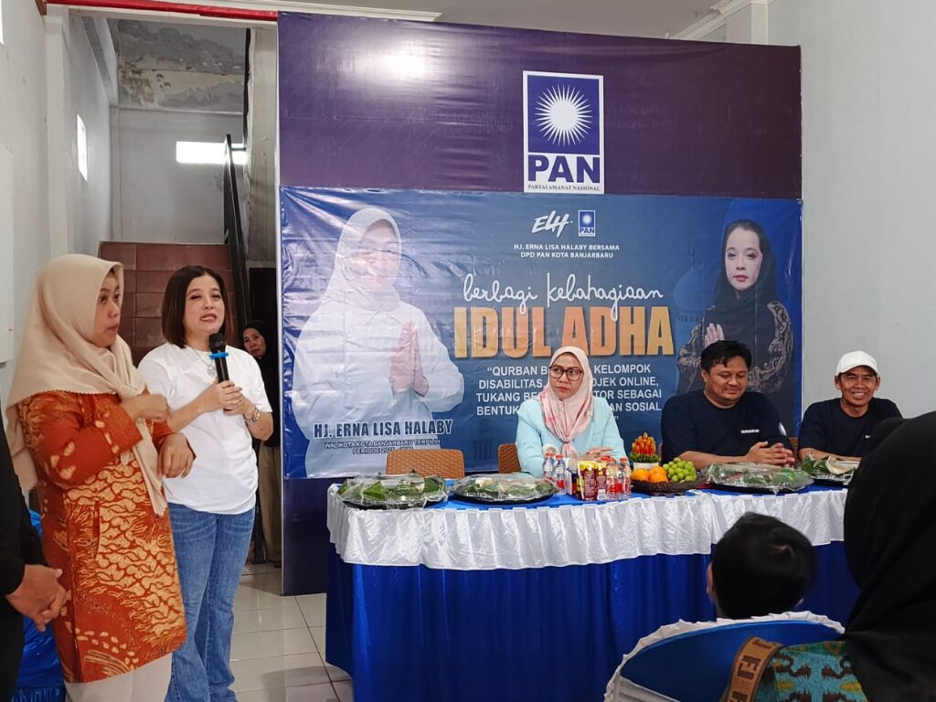 DPD PAN BANJARBARU DAN LISA HALABY DENGAR KELUH KESAH PEKERJA RENTAN DI MOMEN IDULADHA