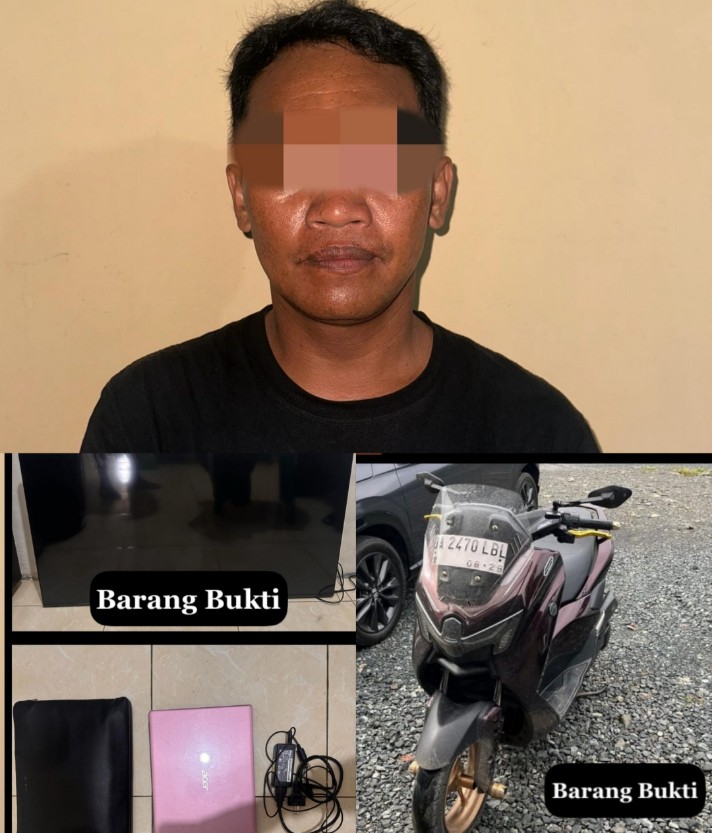 RUMAH GURU DI BANJARBARU DIBOBOL MALING, POLISI TANGKAP PELAKU DI TANAH LAUT