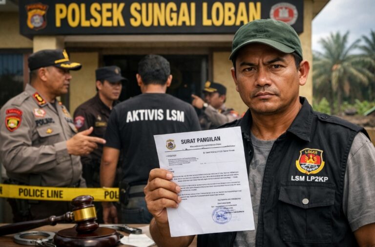 DIDUGA KRIMINALISASI AKTIVIS ADVOKASI LAHAN, KAPOLSEK SUNGAI LOBAN DIPERSOALKAN LSM