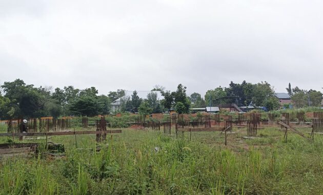 RP4,9 MILIAR LEBIH HANYA JADI PONDASI, PROYEK GOR INDOR BANJAR TUAI TANDA TANYA